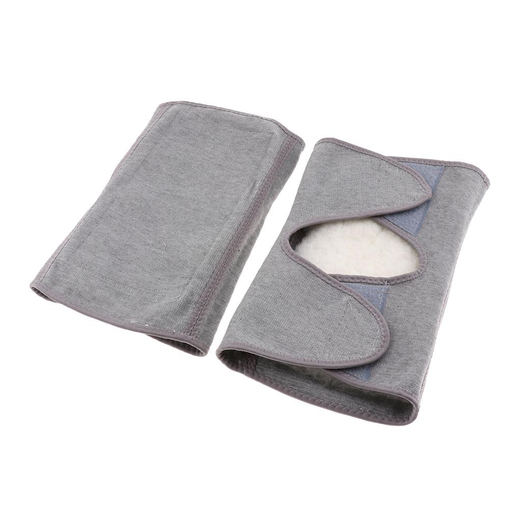 Fleece Thicken Leg Warmers Knee Protector Sleeve Guard Kneepads for Arthritis Joint Pain for Elderly,Keep Warm In Cold Weather