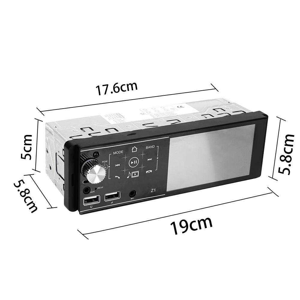 4.1 Inch Touch Screen Car MP5 Player 1Din Auto FM Stereo Audio Radio Bluetooth Steering Wheel Control