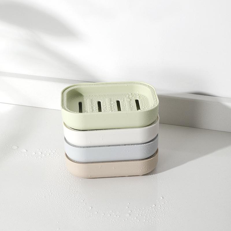 Hộp Đựng Xà Phòng Nhiều Ngăn Kèm Nắp Đậy Sáng Tạo Đa Năng Dùng Trong Phòng Tắm/Ký Túc Xá