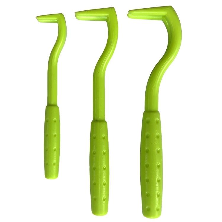 Nắm cái đuôi, đánh dấu mook tick cho chó, mèo, ngựa / con người | 7 Đặt Tick Lift L móc khác nhau cho tất cả các kích thước đánh dấu | ve nhẹ nhàng trong giây | Màu xanh lá