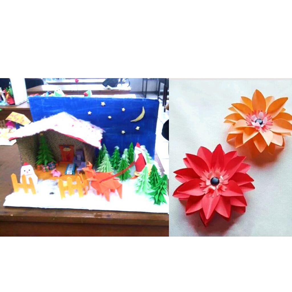 16 Sheets Origami Paper Double Sided Color Origami Folding Paper 24x17.5cm