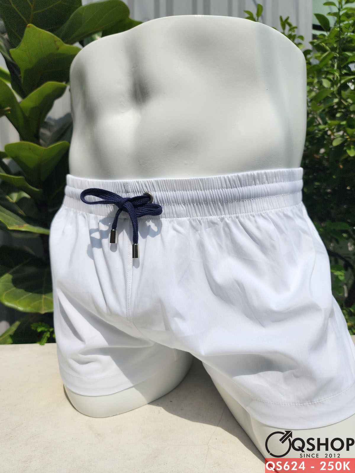 Quần short đi biển form ngắn màu trơn QSHOP QS24