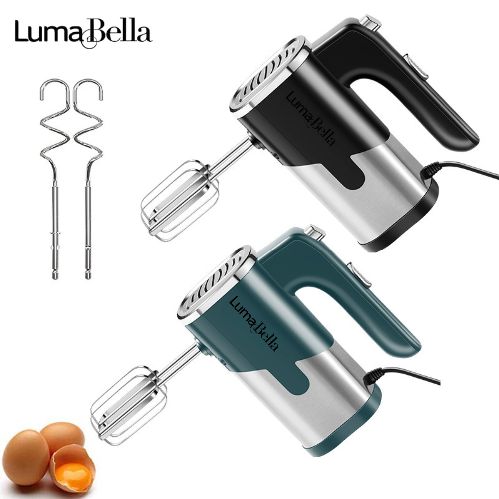 Máy đánh trứng cầm tay đánh được bột Lumabella LB-6621 công suất 200W, có 5 tốc độ điều chỉnh, dễ dùng [BẢO HÀNH 1 NĂM] - DELIYA HÀNG CHÍNH HÃNG