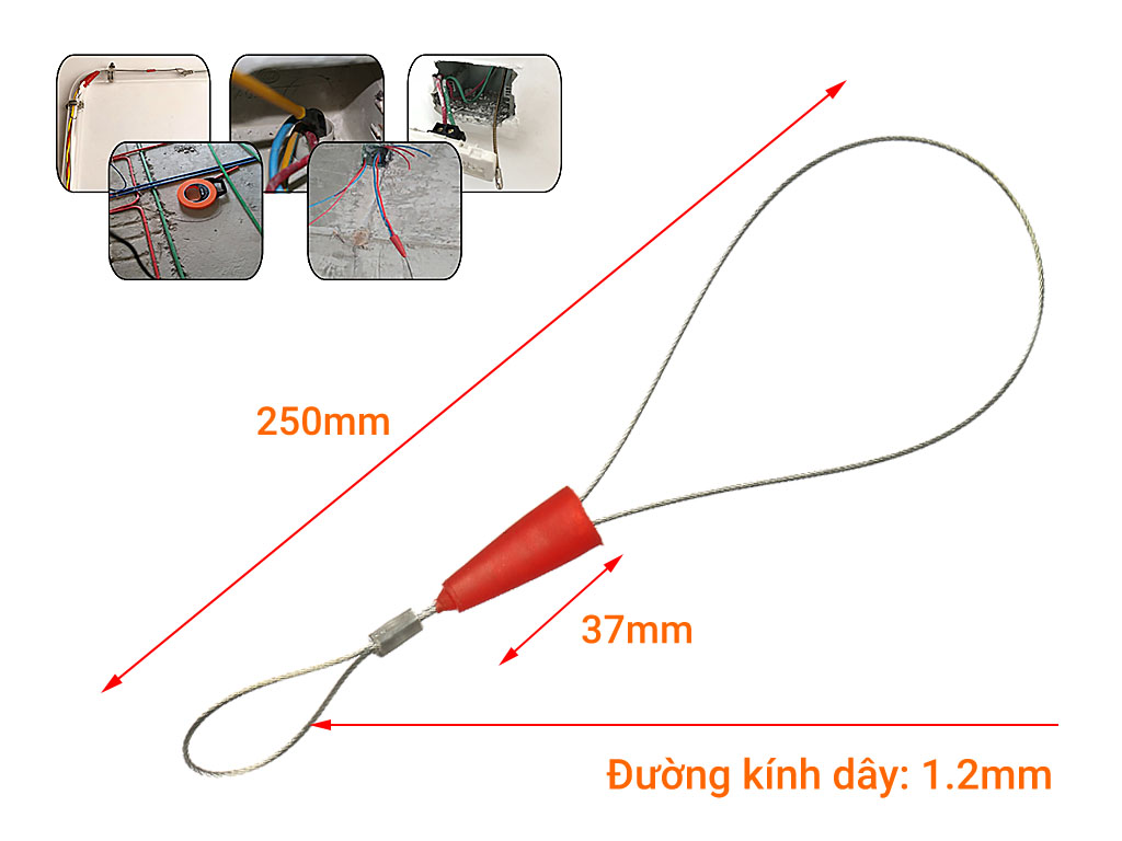 Bộ 3 Thòng lọng cột dây mồi luồn ống