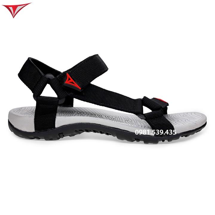 Giày sandal nam đi học Việt Thủy quai chéo đen- VT8