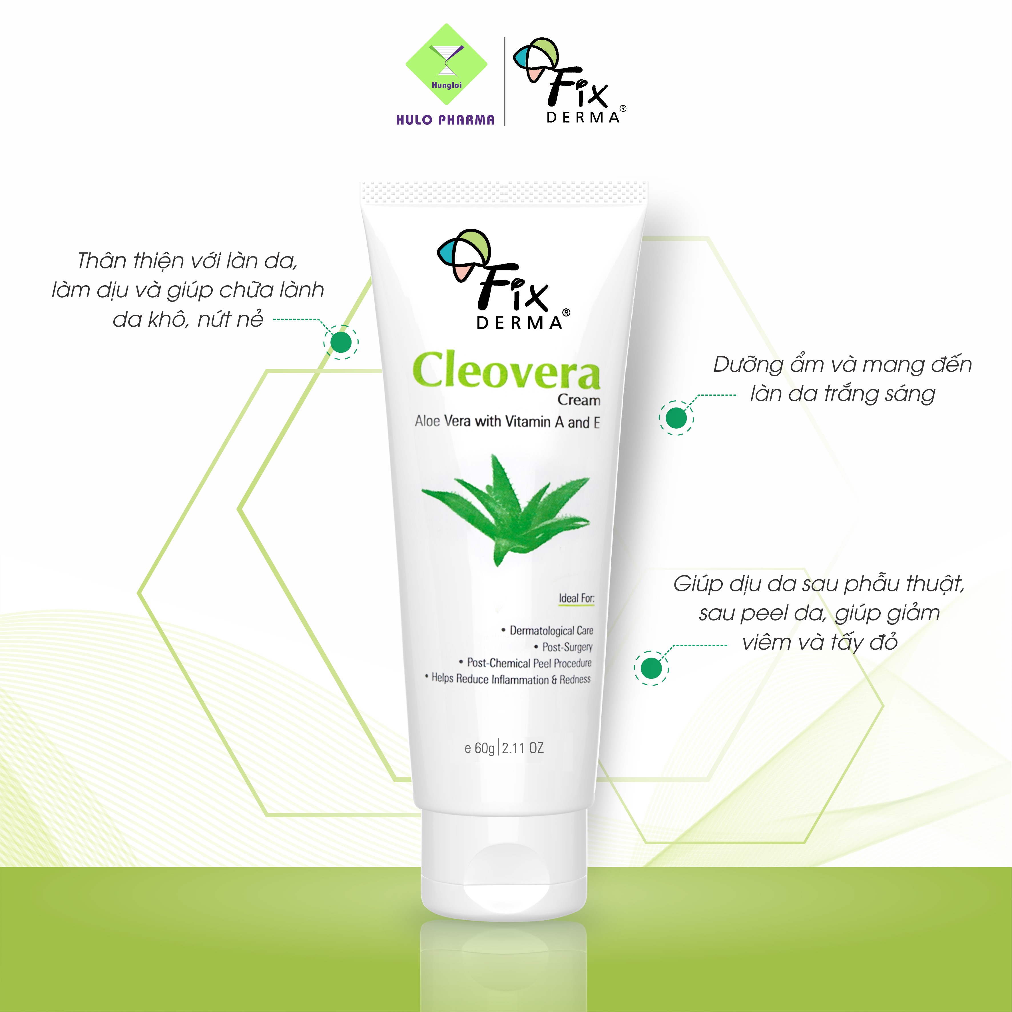 Kem dưỡng da FIXDERMA Cleovera Cream (60g)