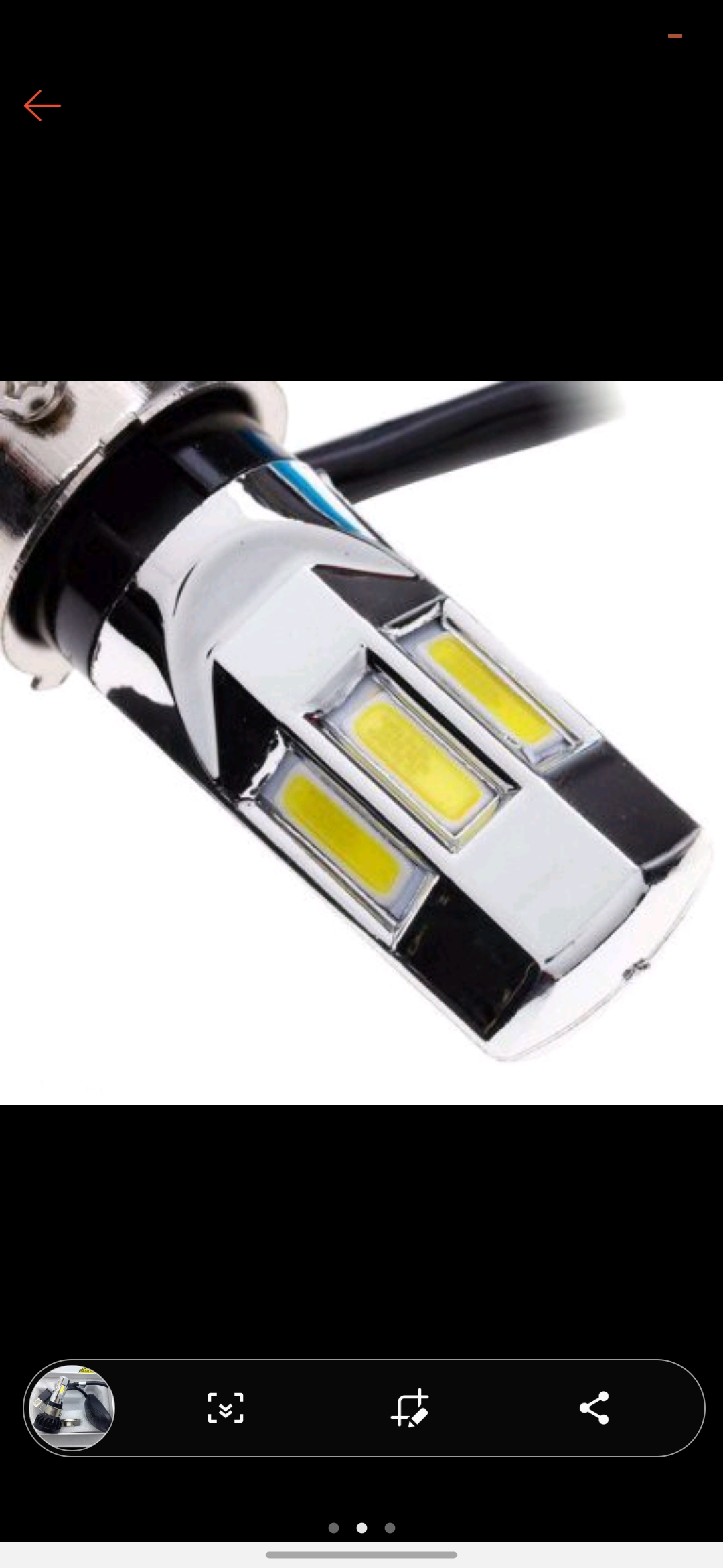 Đèn pha led 6 tim 35w siêu sáng dùng cho xe máy