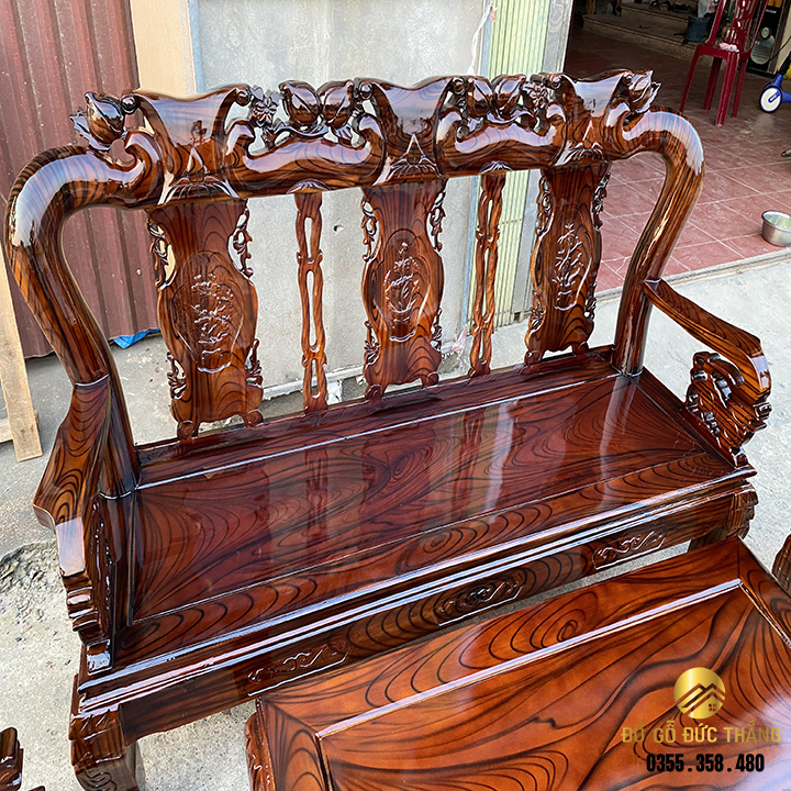 Bàn ghế minh quốc đào tràm tay 12 phù hợp nhà nhỏ gọn