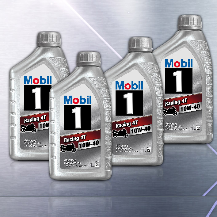 Nhớt Mobil 1 Racing 4T 10W40 1L cho xe số, xe côn tay, xe phân khối lớn (900000)