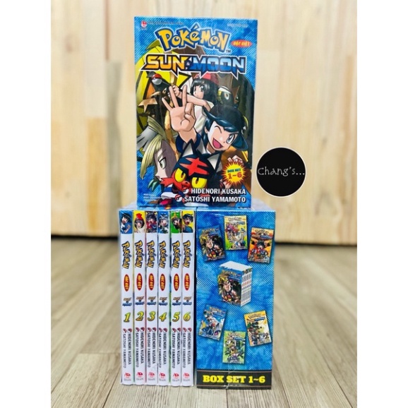 Boxset Pokémon Đặc Biệt SUN & MOON trọn bộ 6 tập