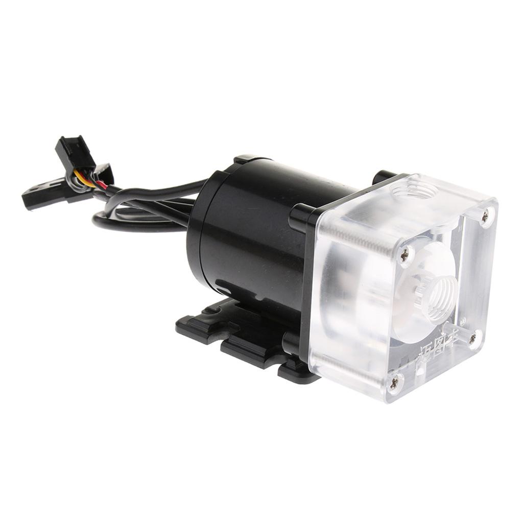2xDC 12V 9W Low Noise CPU Cooling Water Pump for Desktop Computer Cool System