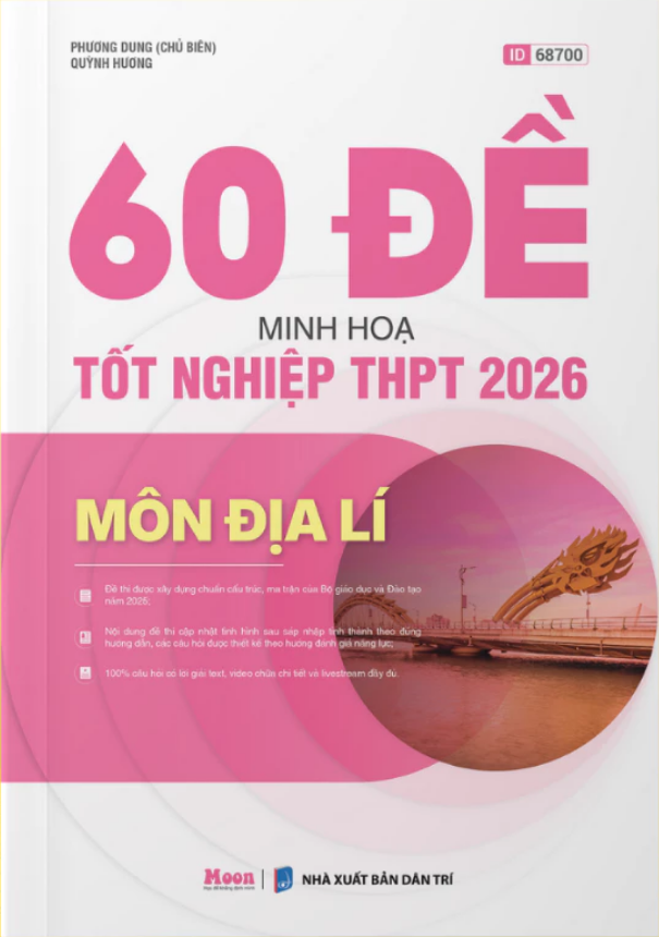 Sách - Bộ Đề Minh Họa Tốt Nghiệp THPT 2026 Các Môn (Combo/ Lẻ) - Moon