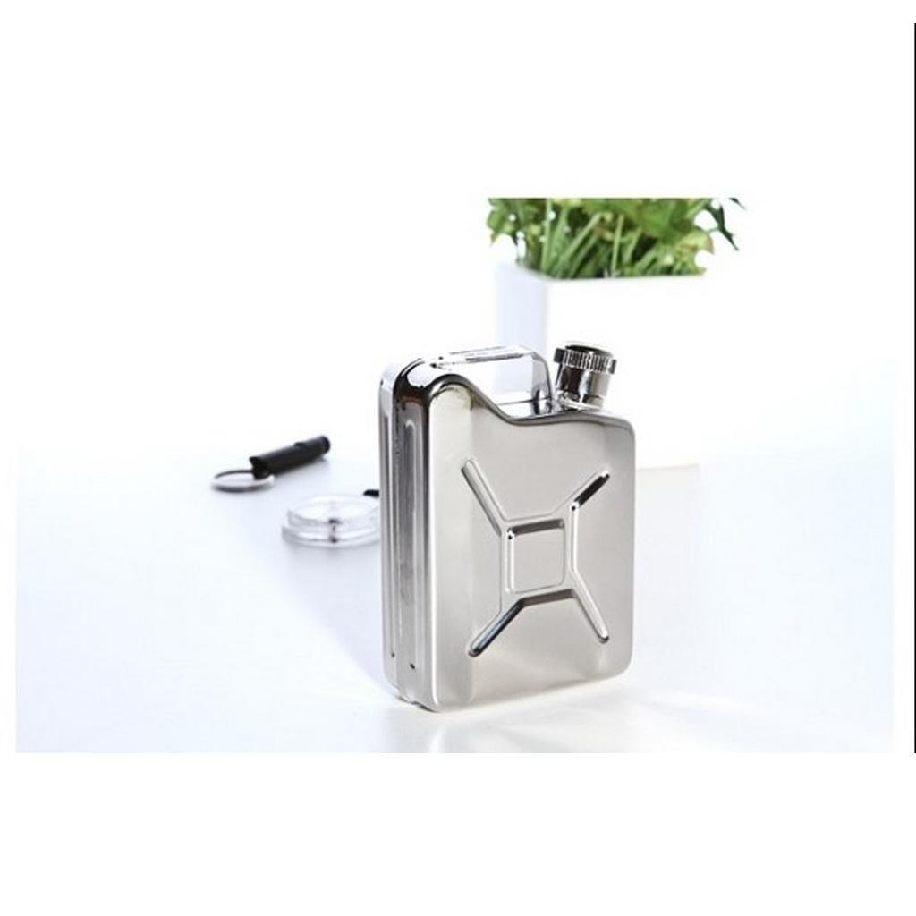 Portable Compact 177ml/6oz Stainless Steel Pocket Hip Flask Wine Pot Great for Outdoor Camping Travel Backpacking