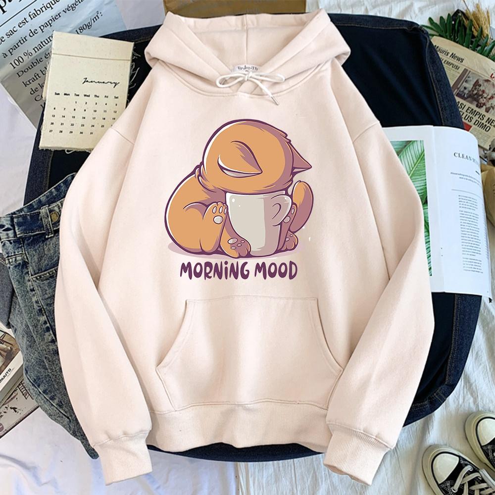 Áo hoodie in hình Hoạt Hình Mèo Hoody Kawaii