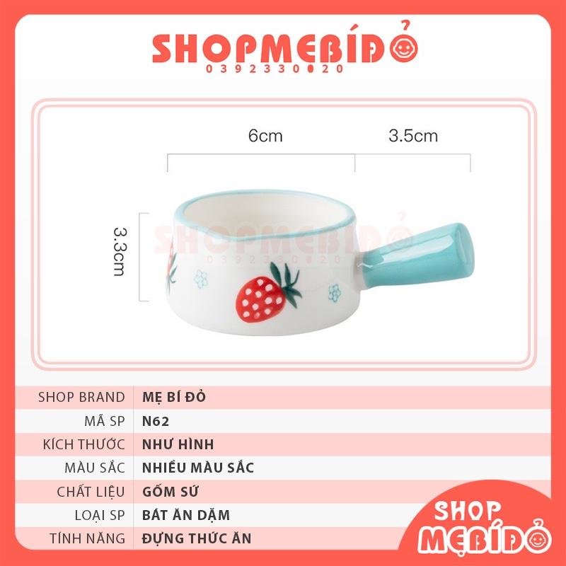 Bát Ăn Dặm Gốm Sứ Hình Gáo Rót Họa Tiết Cho Bé 50ml Shop Mẹ Bí Đỏ