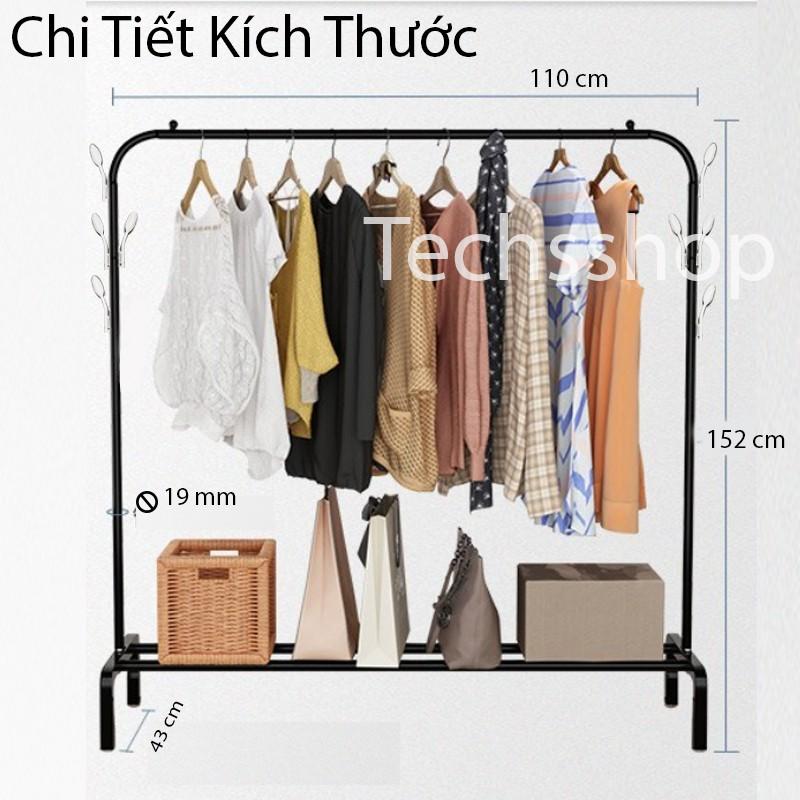 Sào Treo Quần Áo Đa Năng Có Tầng Để Đồ Tiện Lợi - Giá Phơi Đồ Trong Phòng Ngủ 152x110 cm