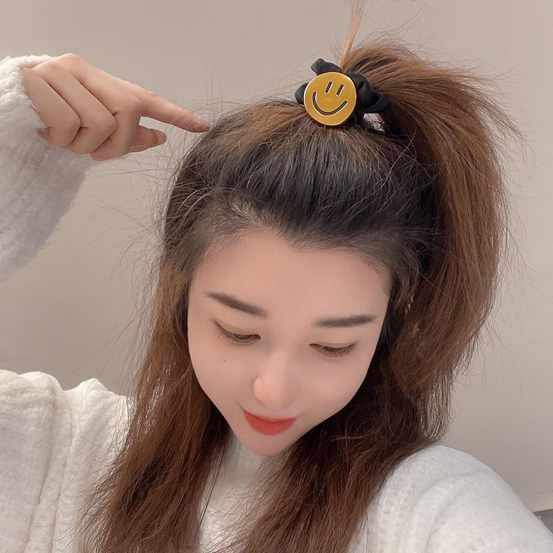 Dây cột tóc màu đen basic, một vòng dây co dãn tốt dành cho nữ PK1213