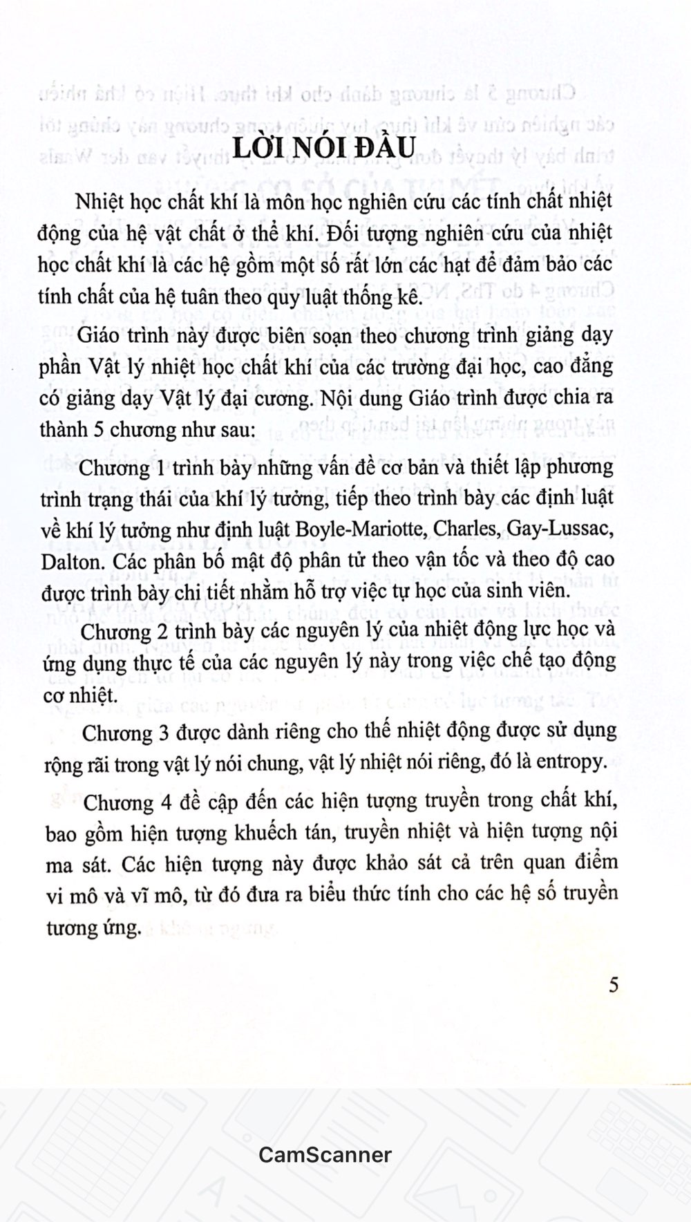 Giáo trình Nhiệt Học Chất Khí