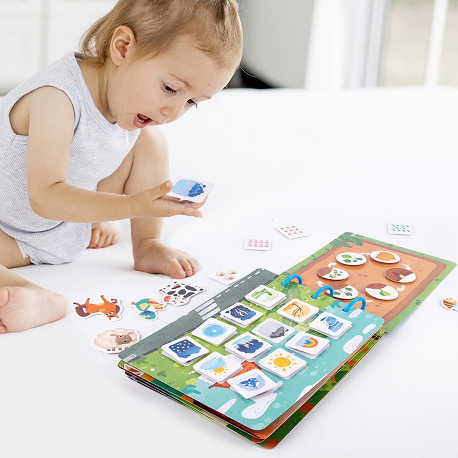 2x Educational Quiet Busy Book Early Learning Puzzle for Activity Kids