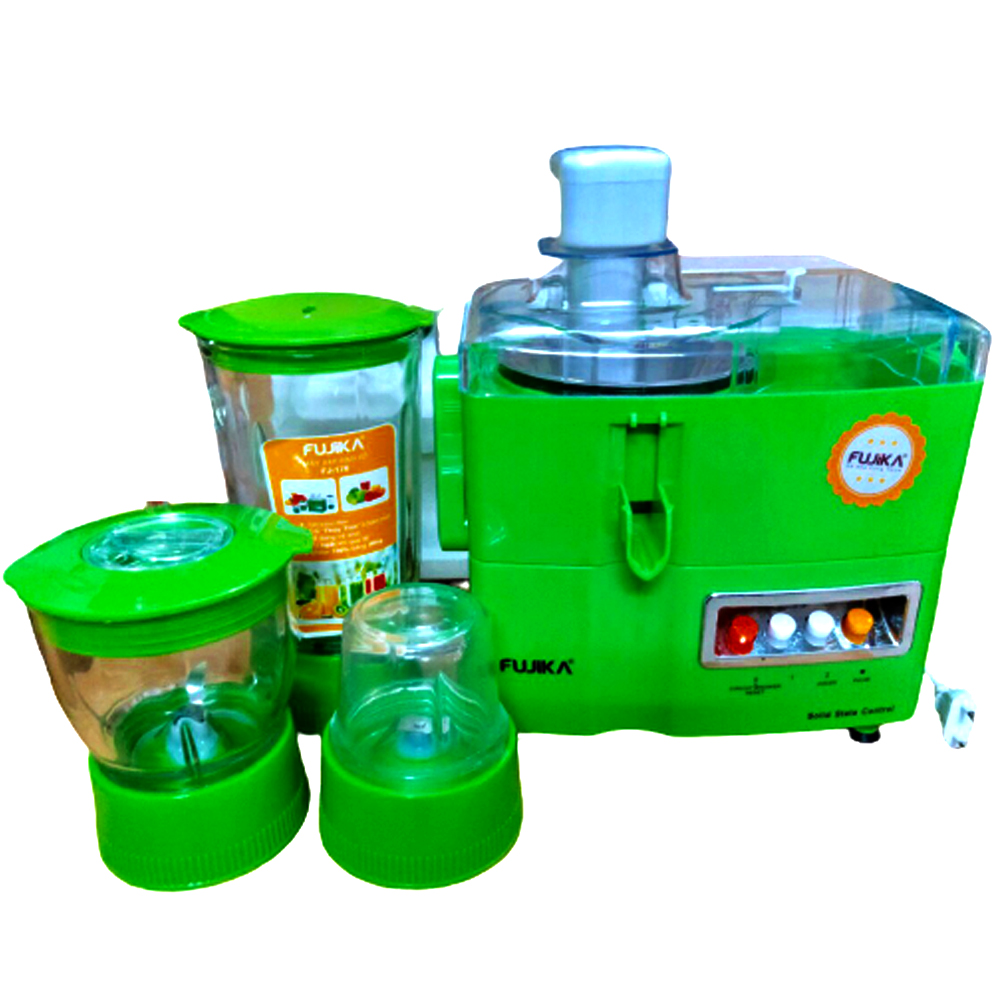 Máy Xay Ép Đa Năng Fụika 4 Cối Thủy Tinh Xay Ép Hoa Quả,Sinh Tố,Xay Thịt,Thực Phẩm - Hàng Chính Hãng