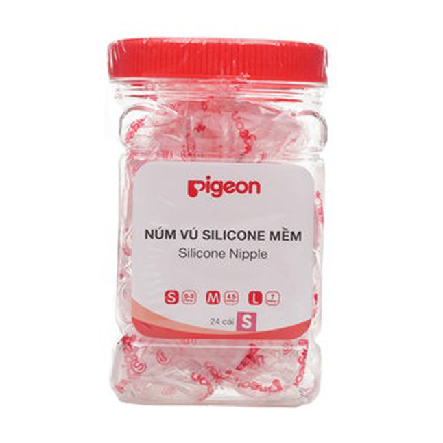 Hình ảnh SET 3 NÚM VÚ MỀM PIGEON CỔ HẸP