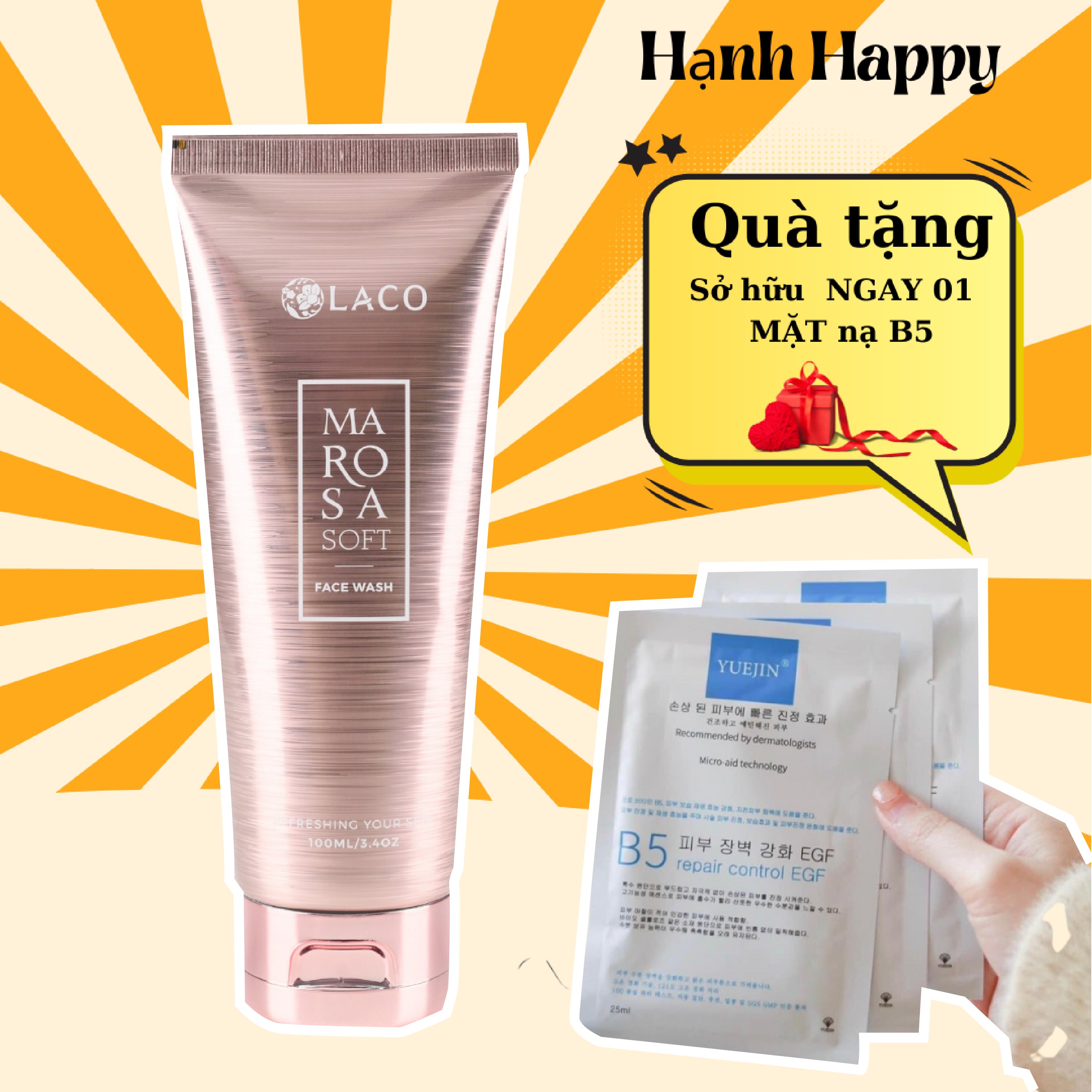 Sữa Rửa Mặt Marosa - Làm Sạch Da Mang Lại Cảm Giác Thoải Mái