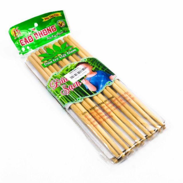 Đũa tre Cao Phong - đũa tre tự nhiên 100% hàng Việt Nam