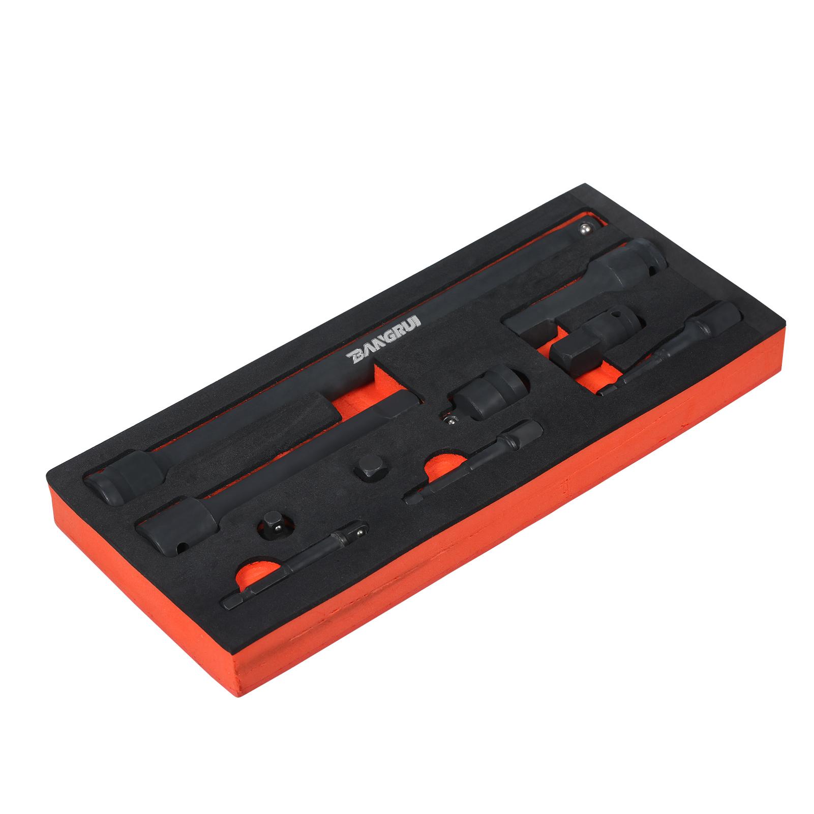 10 Pieces Drive Impact Extension Bar & Adapter Set Includes Extension Bar Power Drill Adapter Impact