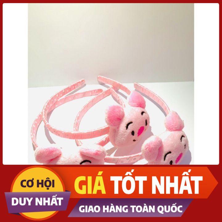 CÀI TÓC BÉ HEO HỒNG BỌC VẢI BÔNG MỊN SIÊU CUTE XỊN XÒ - NUNAM SHOP