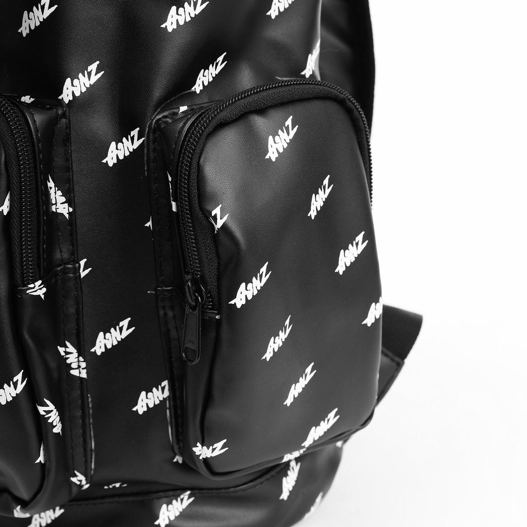Balo Da Backpack Unisex Chống Nước Balo Backpack Gonz Balo 6 - Màu Đen