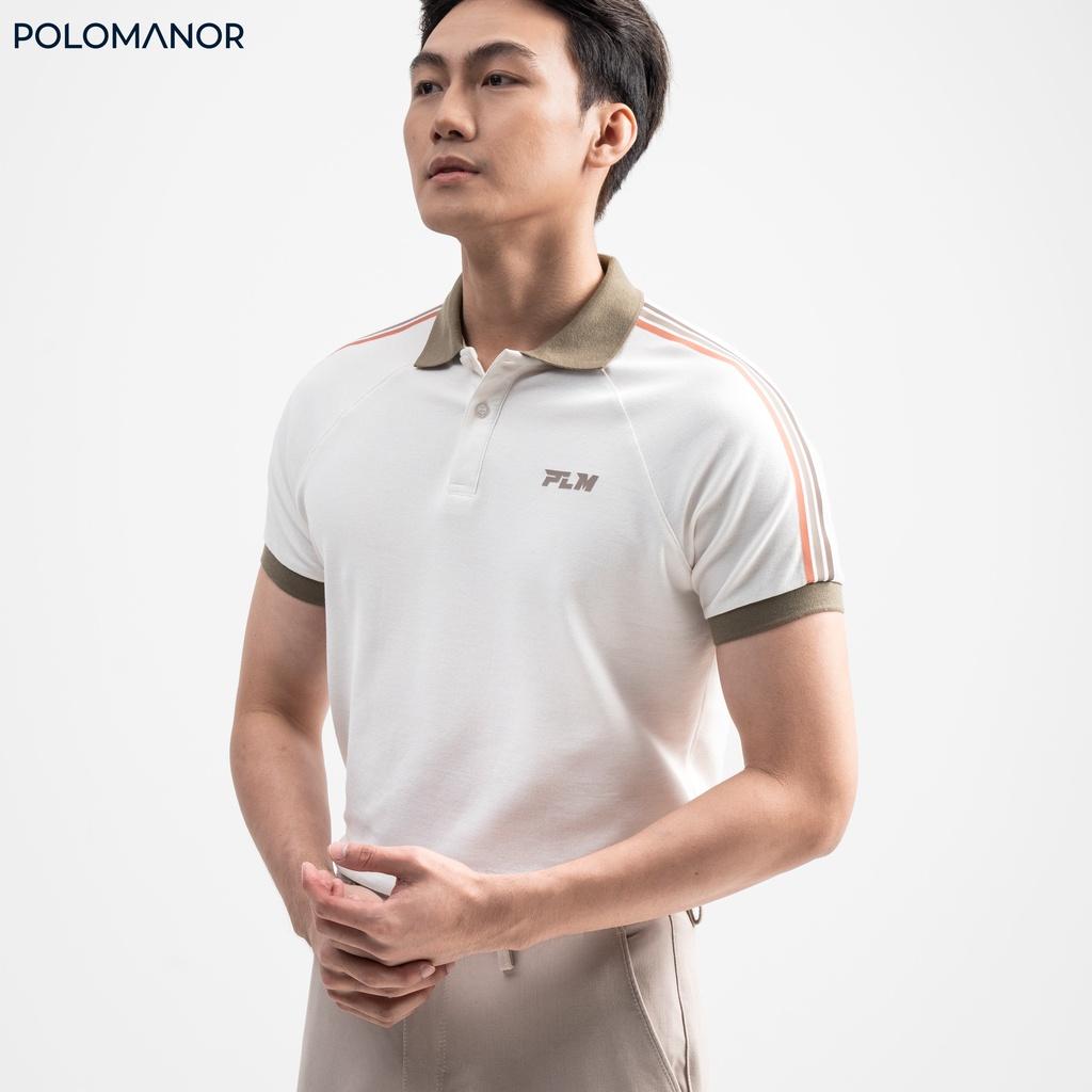 Áo Polo nam phối ELIO vải cá sấu cotton CMC, nam tính, thanh lịch, sang trọng - POLOMANOR