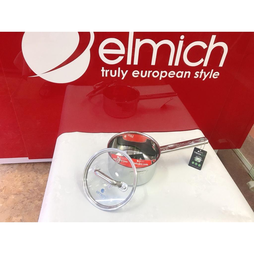 Quánh inox nấu bột nồi nấu cháo Elmich eco 3990 kích thước 16cm inox 304 đáy từ đúc nguyên khối
