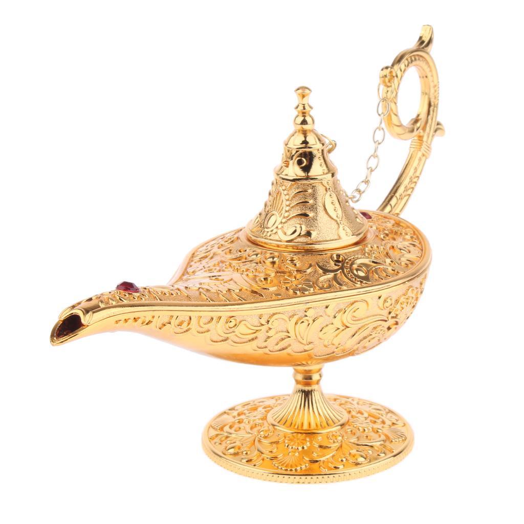 Aladdin Genie Lamp Light Wishing Tea Oil Pot Decoration Collection Arts Gift