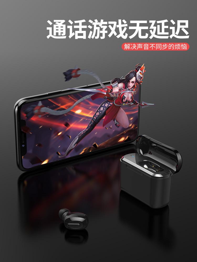 Tai nghe Bluetooth kiểu mới nhất tai nghe bluetooth không dây vô hình đơn và đôi tai trong tai nhỏ thể thao mini hỗ trợ quảng cáo dài áp dụng