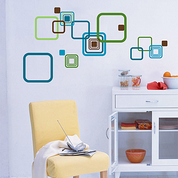 Decal Dán Tường Vuông Binbin PK276