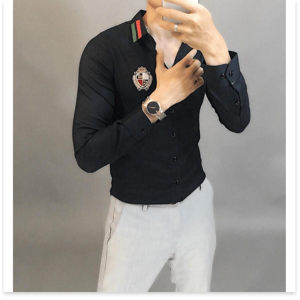 ÁO SƠ MI LỤA NAM 2 MÀU SANG TRỌNG,THIẾT KẾ HỌA TIẾU SIÊU NGẦU KHÁNH AN FASHION