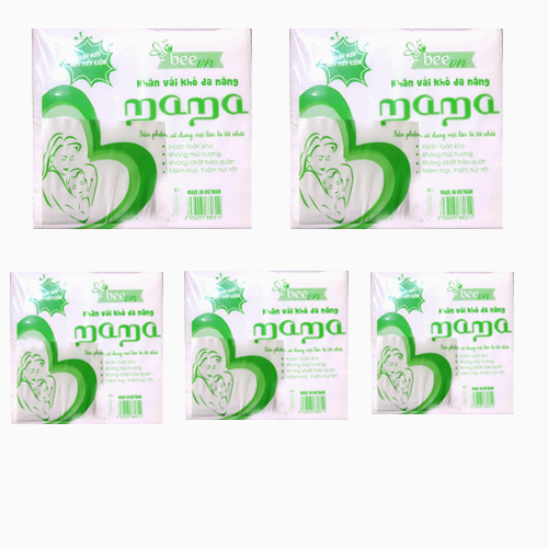  Combo 3 khăn vải khô đa năng cao cấp Mama 600g ( 600 tờ) 