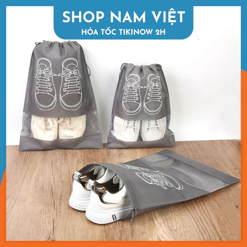 Túi Đựng Giày Dép Sneaker Du Lịch, Chống Nước Tiện Lợi (Màu Ngẫu Nhiên)