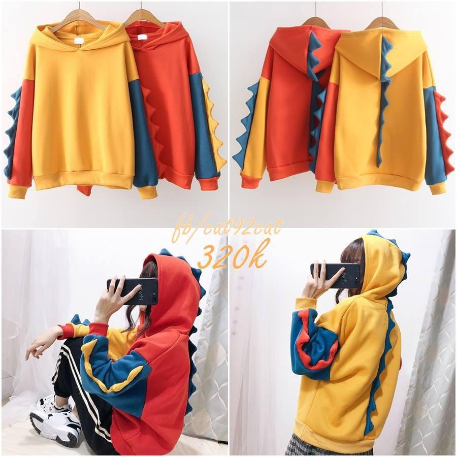 HOODIE KHỦNG LONG UNISEX 5theway siêu sale