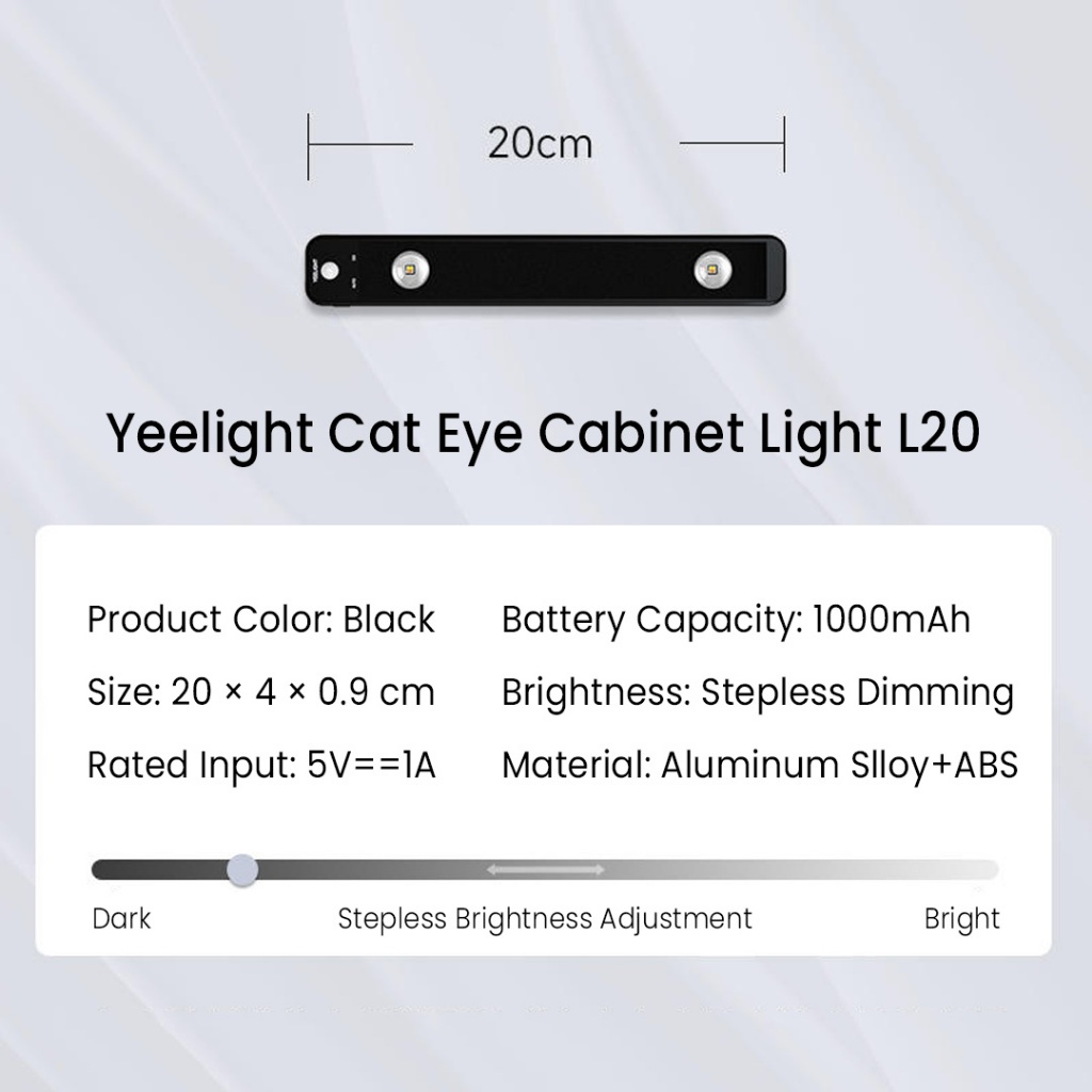 Đèn led Mắt Mèo Từ Tính Cảm Ứng Chuyển Động Cho Tủ Quần Áo xiaomi youpin yeelight Phòng Ngủ Nhà Bếp