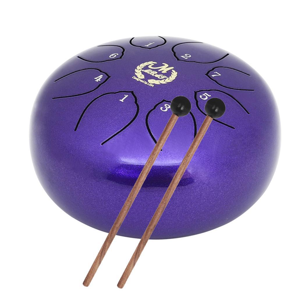 6inch Lotus Steel Tongue Drum Best Sound W/ Mallets