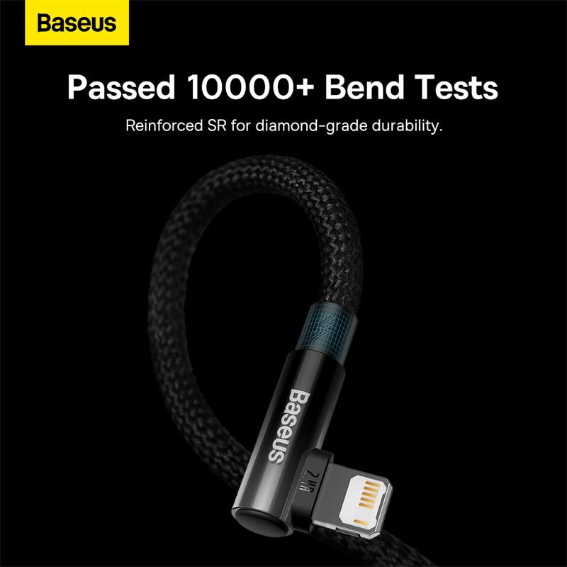 Cáp Sạc Nhanh 90 Độ Baseus MVP 2 Elbow-shaped Fast Charging Data Cable USB 2.4A (Hàng chính hãng)