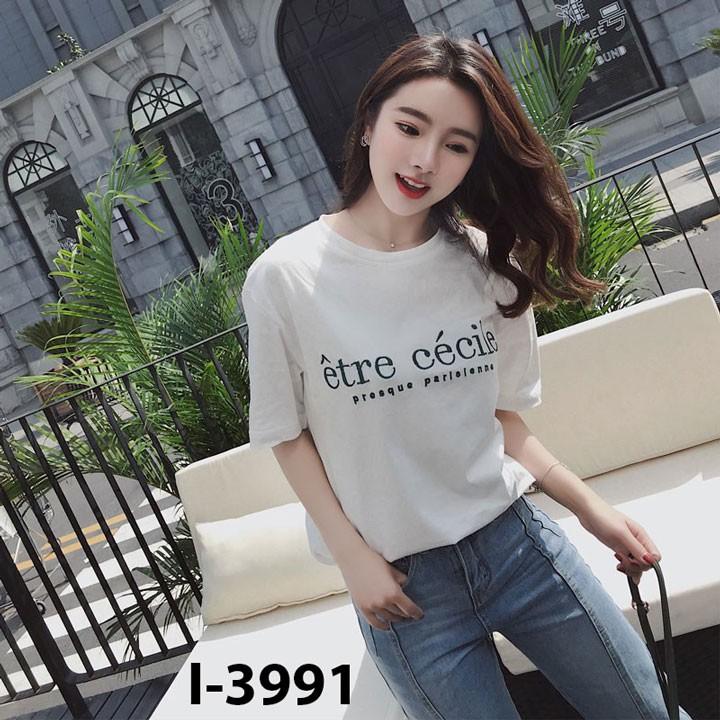 Áo Thun Nữ Tay Lỡ In Chữ Entre Cecile ATN3991