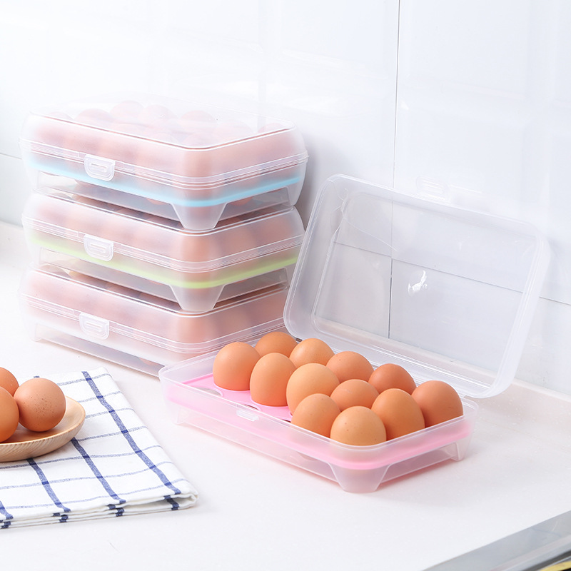 Hộp Đựng, Bảo Quản Trứng Dùng Trong Tủ Lạnh (Đựng 15 Quả Trứng)