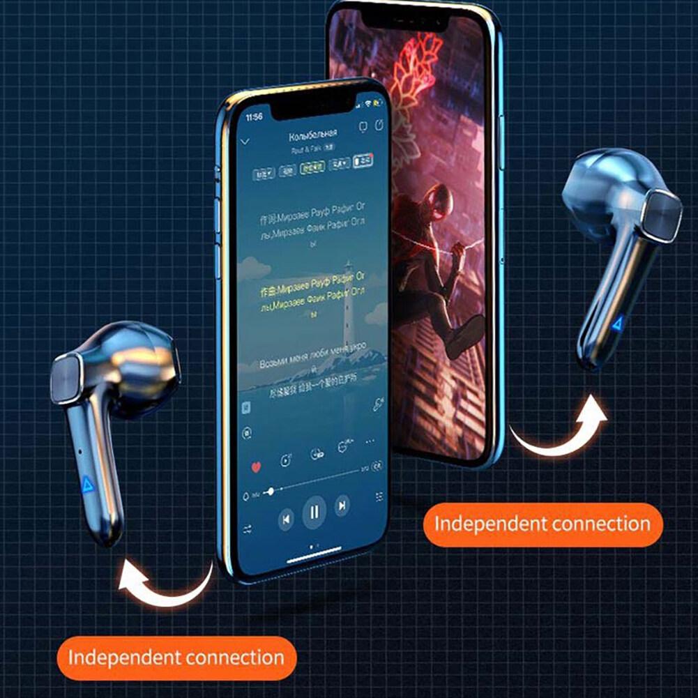 Bh113 Tai nghe 5.2 tương thích với Bluetooth không dây Chống ồn Tai nghe thể thao Tai nghe chơi game trong tai