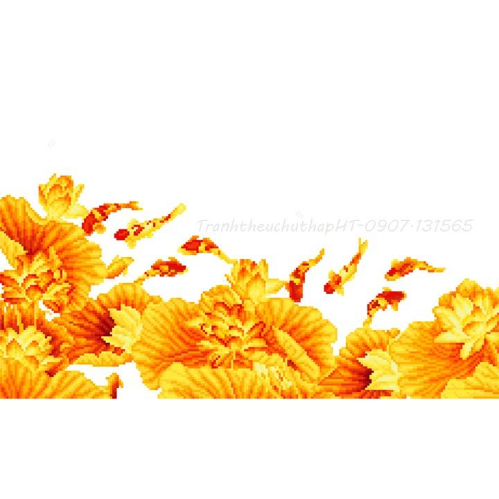 Tranh đính đá niên niên hữu dư VS248 - tự đính