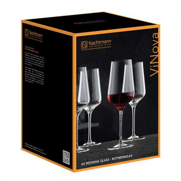 Bộ 4 ly rượu vang đỏ Nachtmann ViNova-Hàng chính hãng 100%