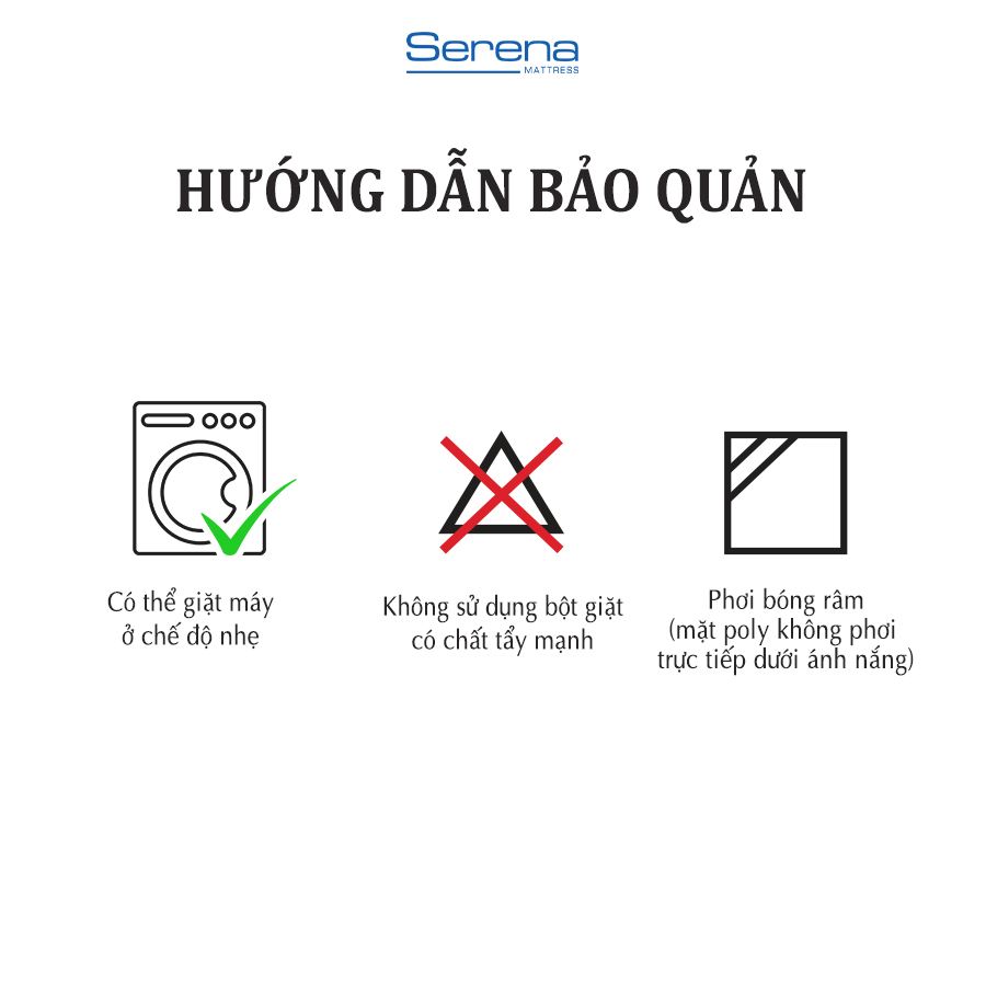 Tấm bảo vệ nệm chống thấm nước cotton SERENA cao cấp - tấm thảm miếng lót trải bảo vệ đệm nệm niệm giường ngủ nằm mỏng làm mát chống thấm đa năng