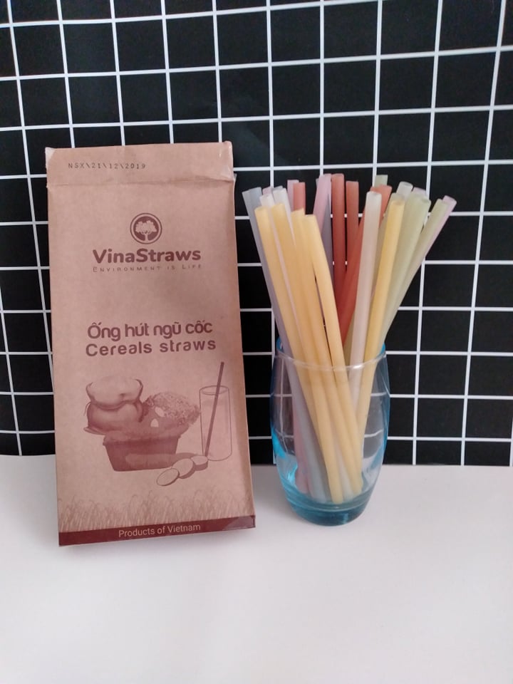 Ống hút ngũ cốc tự nhiên Cereals straws thân thiên môi trường