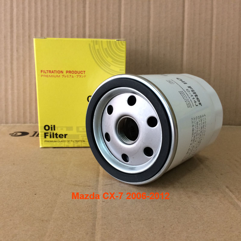 Lọc nhớt cho xe Mazda CX-7 2006, 2007, 2008, 2009, 2010, 2011, 2012 LF10-14-302A mã C114T-17